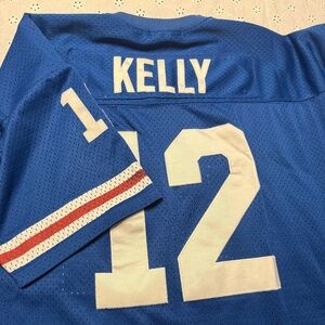 Mitchell & Ness NFL Throwback Jersey Jim Kelly #12 Buffalo Bills Blue Men’s